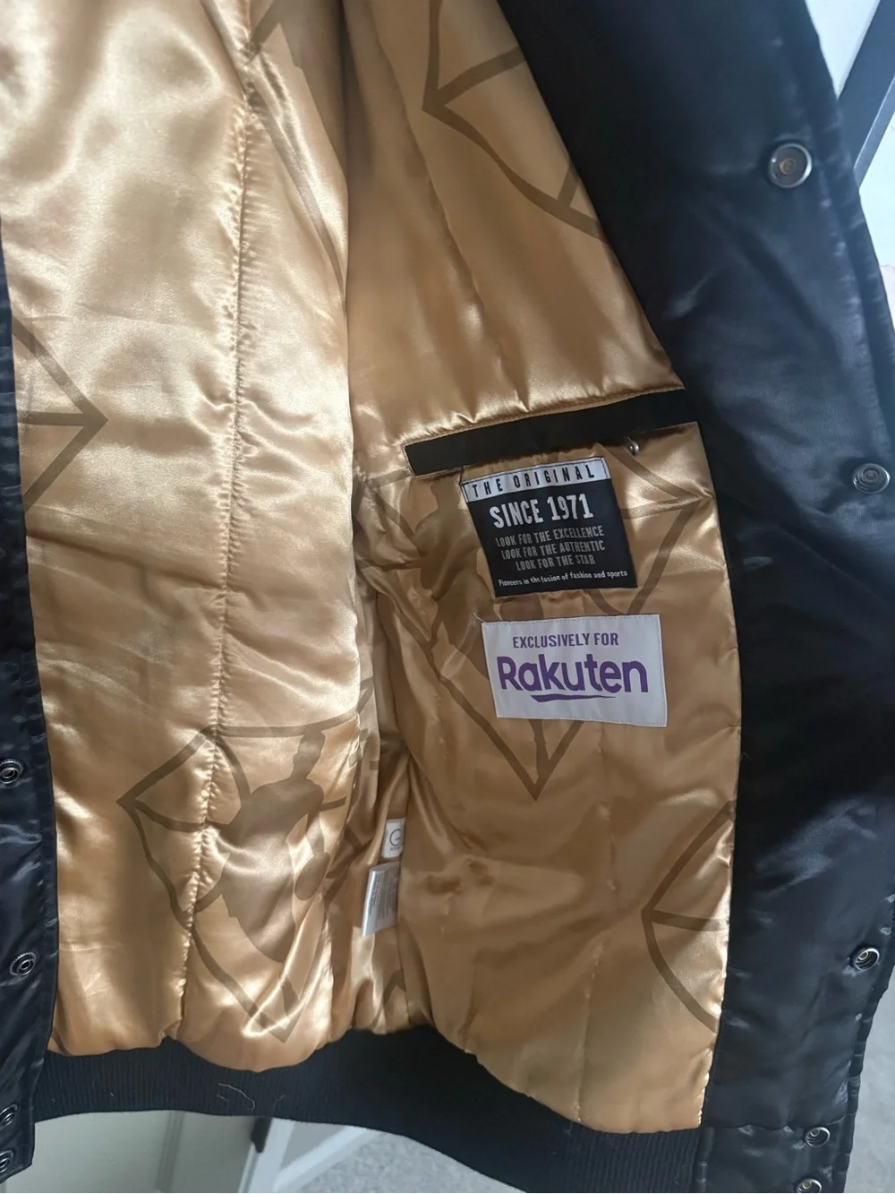 STARTER golden state warriors Satin bomber Jacket size M
